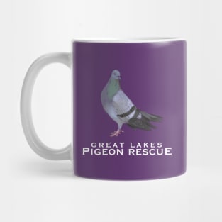 Great Lakes Pigeon Rescue Mascot - White Letters Mug